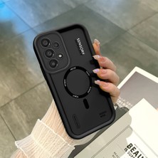 HONTINGA Samsung Galaxy A33 5g ile Uyumlu Kılıfı Düşüme Önleyici Basitlik Anti Düşme Kamera Korumali Siyah Yaratıcılık Desen Yumuşak Silikon Telefon Kılıfı Kadın ve Erkek Için Uygundur K2-0460