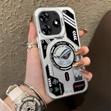 HONTINGA Tecno Spark 10 Pro ile Uyumlu Kılıfı Silikon Kenar Sert Arka Düşüme Önleyici Basitlik Anti Düşme Kamera Korumali Yaratıcılık Desen Telefon Kılıfı Kadın ve Erkek Için Uygundur K1-0855