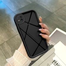 HONTINGA Xiaomi Redmi 10A ile Uyumlu Kılıfı Düşüme Önleyici Basitlik Anti Düşme Kamera Korumali Siyah Çizgili Desen Yumuşak Silikon Telefon Kılıfı Kadın ve Erkek Için Uygundur K2-0457