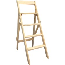 Step Ida Ahşap Merdiven 4 Basamaklı (Doğal Renk)
