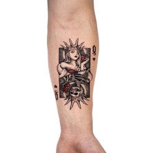 Dövme Kutusu Geçici Dövme | Kupa Kız ve Taç Tasarımı – Zarafetin, Gücün ve Krallığın Simgesi