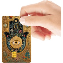 Huggy Craft Tarot Temalı El Figürlü Parlak Kredi/banka Kart Kaplama Sticker