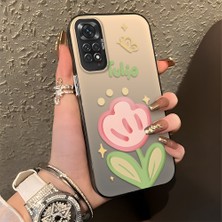 HONTINGA Xiaomi Redmi Note 11S ile Uyumlu Kılıfı Silikon Kenar Sert Arka Düşüme Önleyici Basitlik Anti Düşme Kamera Korumali Çiçek Desen Telefon Kılıfı Kadın ve Erkek Için Uygundur K1-0860