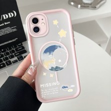 Ucuc iPhone 11 Uyumlu Manyetik Halkalı Yarı Sayda Mat Kamera Koruma Anti-Darbe Silikon Kılıf