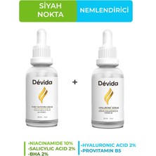 Devida Siyah Nokta Karşıtı ve Nemlendirici Yüz Bakım Serumu 2 Li Set