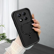 HONTINGA Xiaomi Redmi Note 14 Pro ile Uyumlu Kılıfı Düşüme Önleyici Basitlik Anti Düşme Kamera Korumali Siyah Yaratıcılık Desen Yumuşak Silikon Telefon Kılıfı Kadın ve Erkek Için Uygundur K2-0460