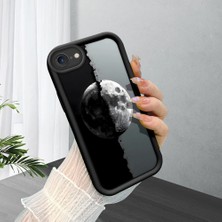 HONTINGA iPhone 8 ile Uyumlu Kılıfı Düşüme Önleyici Basitlik Anti Düşme Kamera Korumali Siyah Kelebek Desen Yumuşak Silikon Telefon Kılıfı Kadın ve Erkek Için Uygundur K2-0262