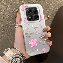 HONTINGA Poco X7 ile Uyumlu Kılıfı Silikon Kenar Sert Arka Düşüme Önleyici Basitlik Anti Düşme Kamera Korumali Renkli Yıldızlar Desen Telefon Kılıfı Kadın ve Erkek Için Uygundur K1-0858