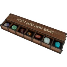 Als 7 Doğal Taşlı Çakra Tütsülük – Kapaklı ve Saklama Bölmeli – Meditasyon, Yoga, Enerji Dengeleme ve Ev Dekorasyonu Için