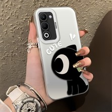 HONTINGA Oppo A5 5g ile Uyumlu Kılıfı Silikon Kenar Sert Arka Düşüme Önleyici Basitlik Anti Düşme Kamera Korumali Şirin Desen Telefon Kılıfı Kadın ve Erkek Için Uygundur K1-0856