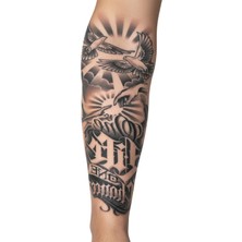 Dövme Kutusu Güvercin ve Uzanan Eller Geçici Dövme | Gerçekçi Inanç Temalı Kol Bacak Dövmesi