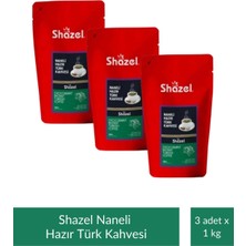 Shazel Nane Aromalı Hazır Türk Kahvesi 1 kg x 3 Adet