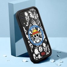 HONTINGA Samsung Galaxy A50 ile Uyumlu Kılıfı Düşüme Önleyici Basitlik Anti Düşme Kamera Korumali Şirin Kedi Siyah Yaratıcılık Desen Yumuşak Silikon Telefon Kılıfı Kadın ve Erkek Için Uygundur K2-0461