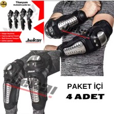 Mototork Motosiklet Titanyum Korumalı Dizlik ve Dirseklik Takımı
