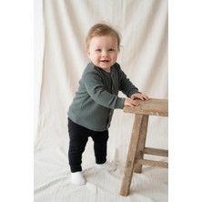 MiaBaby Likralı Gofre Bebek Hırka