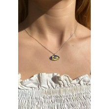 Spossy Silver Jewelry Mineli Nazar Göz Kolye