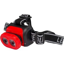 Als Çift Başlı LED Kafa Lambası | Güçlü Işık | Kalem Pilli, Ayarlanabilir Başlık | Kamp, Balıkçılık, Tamir Için El Feneri