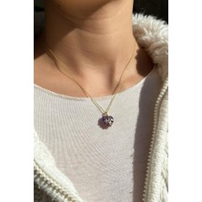 Spossy Silver Jewelry Kalpli Kar Tanesi Tasarım Çift Taraflı Kolye