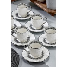 Cooker Aristona 6 Kişilik 180 ml Porselen Duble Çay ve Kahve Fincan Takımı CKR3809