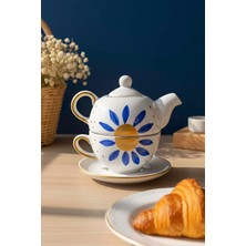 Nazar Çiçeği Amore 4 Parça Demlik & Fincan Seti