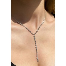 Spossy Silver Jewelry Y Şans Kolyesi
