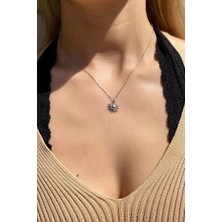 Spossy Silver Jewelry Minimal Güneş Kolye