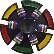 Als Metal Çift Katmanlı Stres Çarkı – Iki Yöne Dönen Premium Fidget Spinner, Uzun Süre Dönen Koleksiyonluk Model