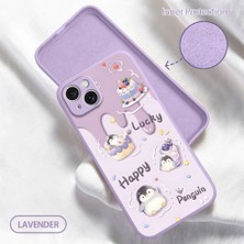 Ucuc iPhone 15 Plus Uyumlu Iç Kadife Yüzey Kamera Koruması Anti-Darbe Silikon Kılıf