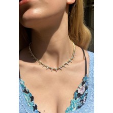 Spossy Silver Jewelry Diken Tasarım Choker Kolye