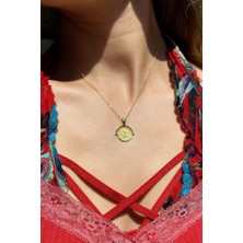 Spossy Silver Jewelry Haraketli/dönen Güneş Kolye