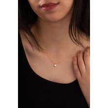 Spossy Silver Jewelry Minimal Kalp Kolye