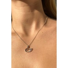 Spossy Silver Jewelry Kuğu Kolye