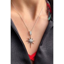 Spossy Silver Jewelry Kutup Yıldızı Kolye