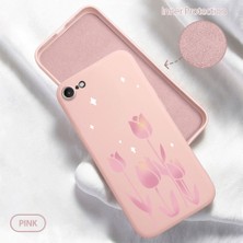 Ucuc iPhone 7/8/se 2020 2022 Uyumlu Iç Kadife Yüzey Kamera Koruması Anti-Darbe Silikon Kılıf
