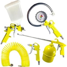 BHD Hava Tabanca Seti 5 Parça Boya ve Hava Tabancası Seti 600ML Depolu