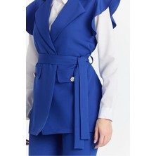 Madame Melek Alt Üst Üçlü Takım Ispanyol Pantolon Yelek Gömlek Takım