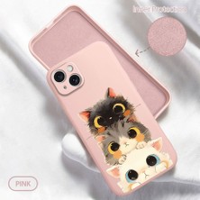 Ucuc iPhone 15 Plus Uyumlu Iç Kadife Yüzey Kamera Koruması Anti-Darbe Silikon Kılıf
