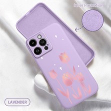 Ucuc iPhone 14 Pro Max Uyumlu Iç Kadife Yüzey Kamera Koruması Anti-Darbe Silikon Kılıf