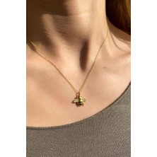 Spossy Silver Jewelry Arı Kolye