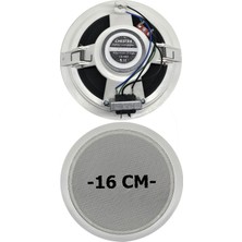 CHESTER 16 cm Trafolu Tavan Tipi Hoparlör - Alçıpan Uyumlu Trafolu Sütun Hoparlör - 20 Watt Beyaz