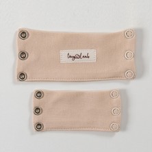 Tiny Lamb Bebek Bodysuit Uzatma Aparatı 2 Adet ( Kısa ve Uzun) Pamuk (9.5mm Çıtçıtlıdır)