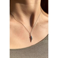 Spossy Silver Jewelry Biber Kolye