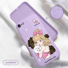Ucuc iPhone 7/8/se 2020 2022 Uyumlu Iç Kadife Yüzey Kamera Koruması Anti-Darbe Silikon Kılıf