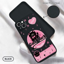 Ucuc iPhone 15 Plus Uyumlu Iç Kadife Yüzey Kamera Koruması Anti-Darbe Silikon Kılıf