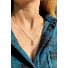 Spossy Silver Jewelry Küçük Boy Dua Yazılı Ayet-El Kürsi Dikdörtgen Kolye