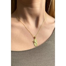 Spossy Silver Jewelry 925 Ayar Gümüş, Gold, Mayorka İncili Deniz Yıldızı Kolye, SPK1498