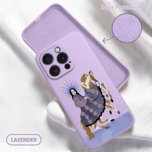 Ucuc iPhone 15 Pro Uyumlu Iç Kadife Yüzey Kamera Koruması Anti-Darbe Silikon Kılıf