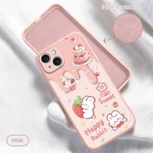 Ucuc iPhone 15 Plus Uyumlu Iç Kadife Yüzey Kamera Koruması Anti-Darbe Silikon Kılıf