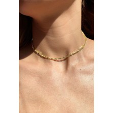 Spossy Silver Jewelry Choker Şans Kolyesi