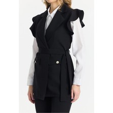 Madame Melek Alt Üst Üçlü Takım Ispanyol Pantolon Yelek Gömlek Takım